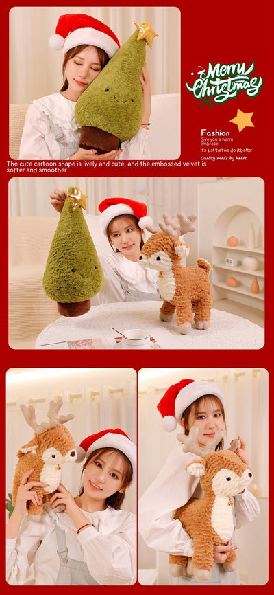 Almohada Navideña Reno Adorable para Árbol de Navidad - Image 11