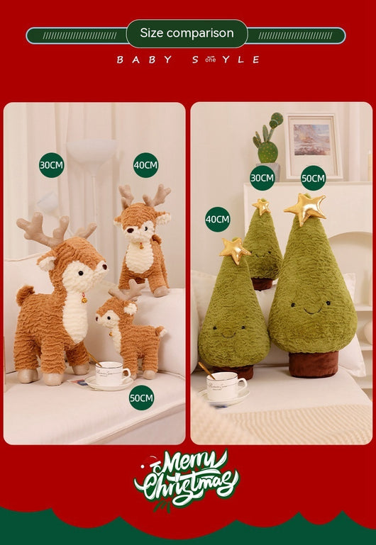 Almohada Navideña Reno Adorable para Árbol de Navidad - Image 12