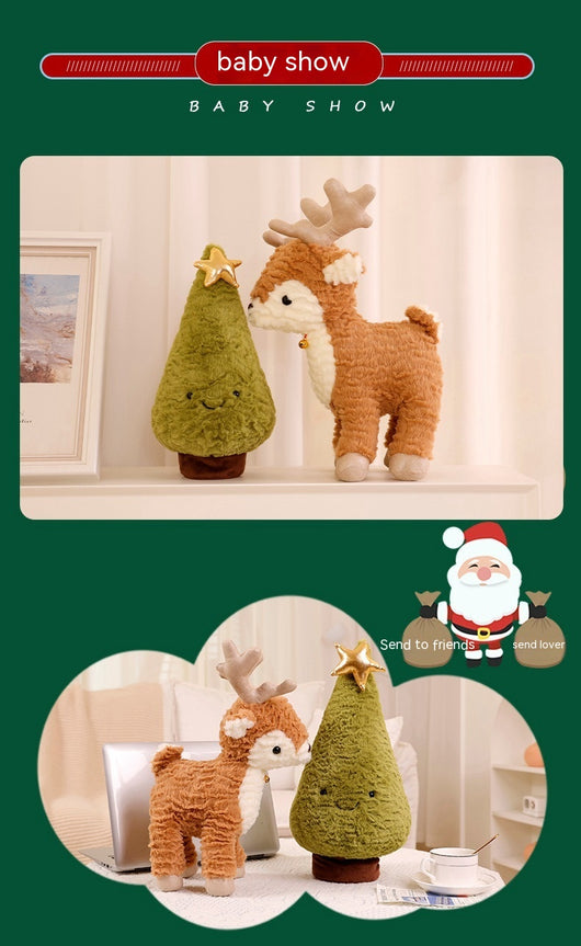 Almohada Navideña Reno Adorable para Árbol de Navidad - Image 13