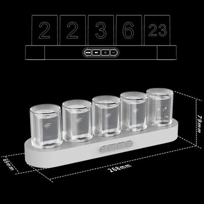 Reloj Digital LED RGB con Luz Ambiental Colorida - Image 22