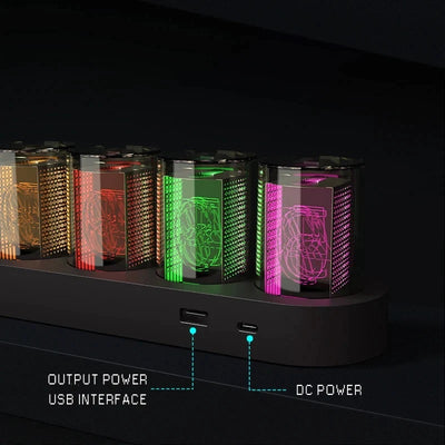 Reloj Digital LED RGB con Luz Ambiental Colorida - Image 29