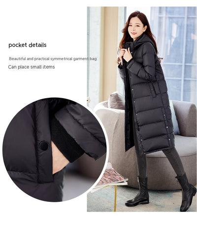 Chaqueta de Plumón de Ganso Blanco para Mujer - Image 20
