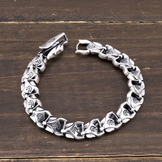 Pulsera Dragón Azul Punk Beast Personalizada para Hombre - Image 21