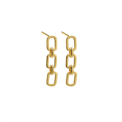 Aretes de Plata 925 Cadena Gruesa Exagerada con Cierre de Tuerca - Image 8