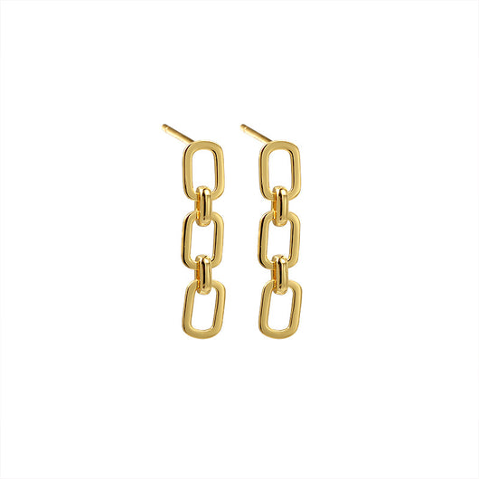 Aretes de Plata 925 Cadena Gruesa Exagerada con Cierre de Tuerca - Image 8