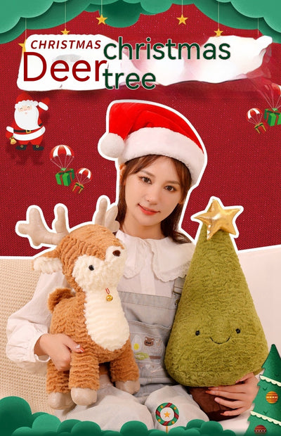 Almohada Navideña Reno Adorable para Árbol de Navidad - Image 17