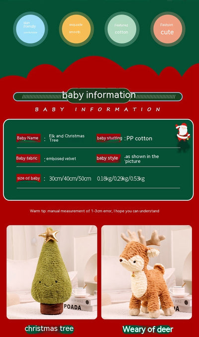 Almohada Navideña Reno Adorable para Árbol de Navidad - Image 18