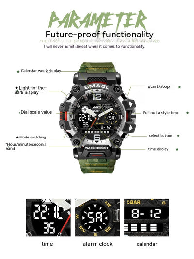 Reloj Táctico Militar Luminoso Resistente al Agua con Aleación de Aluminio - Image 17
