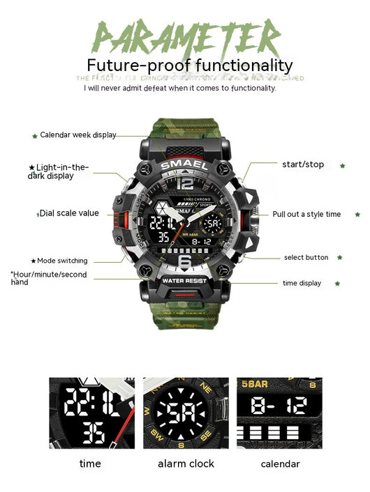 Reloj Táctico Militar Luminoso Resistente al Agua con Aleación de Aluminio - Image 17