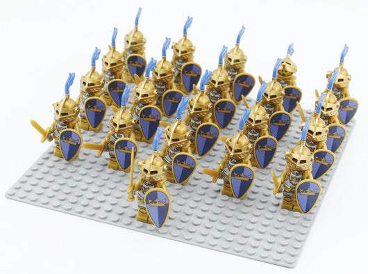 Set de 21 Bloques de Construcción Caballeros Dorados para Niños - Image 21