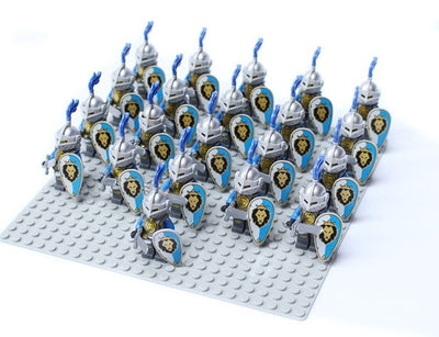 Set de 21 Bloques de Construcción Caballeros Dorados para Niños - Image 23