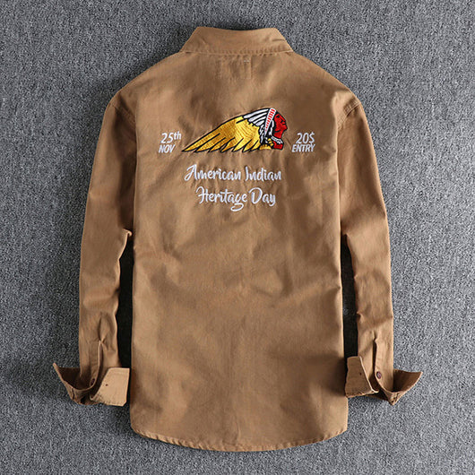 Camisa Tejida Pesada con Bordado en Espalda - Image 22