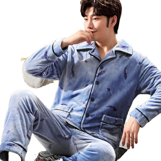 Pijama Flanela Manga Larga para Hombre Talla Grande - Calidez y Confort - Image 14