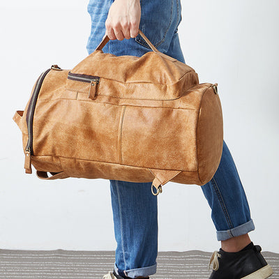 Bolsa de Viaje para Hombre Cuero Genuino Gran Capacidad - Image 2