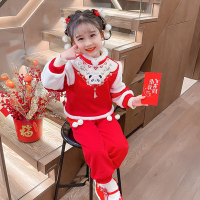 Conjunto de Abrigo Infantil Panda Acolchado con Forro Polar - Image 10