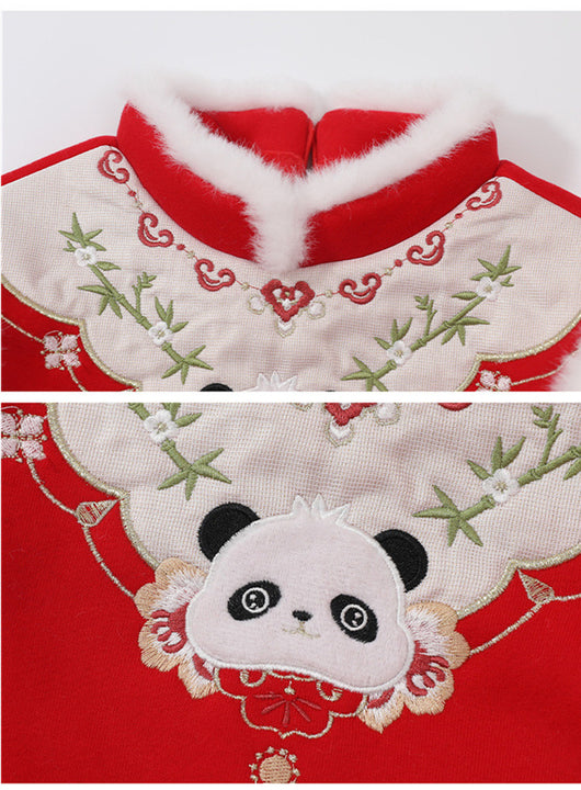 Conjunto de Abrigo Infantil Panda Acolchado con Forro Polar - Image 13