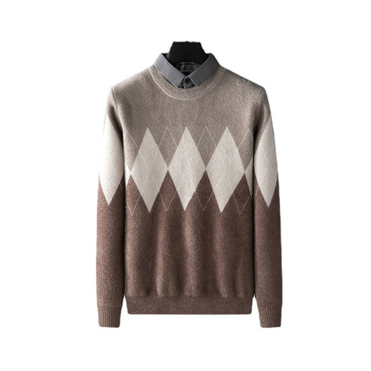 Camisa Térmica Hombre con Efecto Dos Piezas y Imitación Visón - Image 13