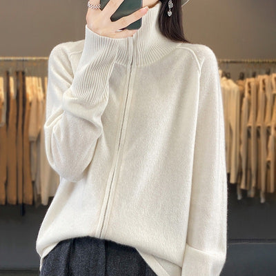 Cardigan de Lana Cuello Alto para Mujer - Colección Otoño Invierno - Image 13