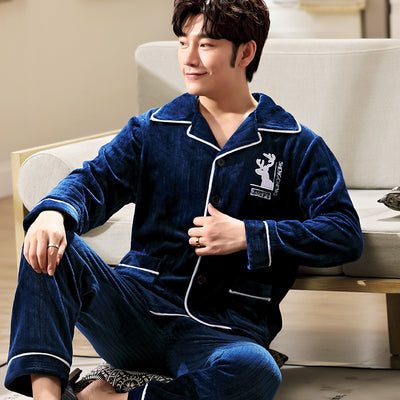 Pijama Flanela Manga Larga para Hombre Talla Grande - Calidez y Confort - Image 18