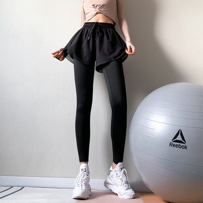 Pantalones de Cintura Alta con Efecto Dos Piezas - Image 25