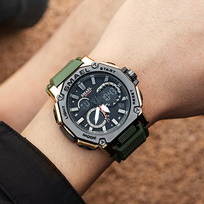 Reloj Deportivo Dual Display Resistente al Agua con Luz Nocturna - Image 15