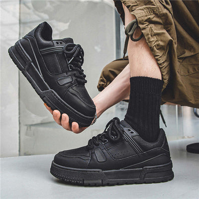Zapatillas Deportivas Retro Plataforma Negras Estilo Americano - Image 10