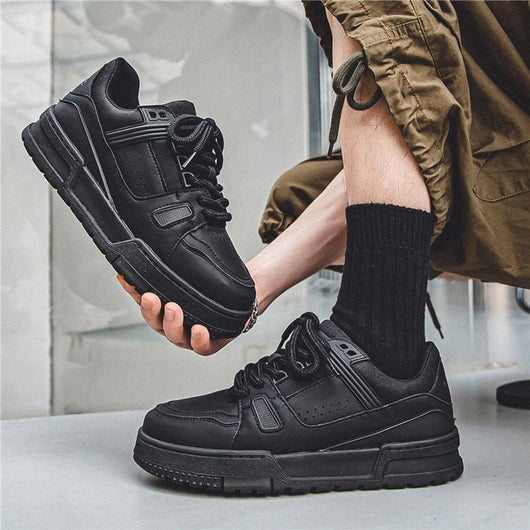 Zapatillas Deportivas Retro Plataforma Negras Estilo Americano - Image 10