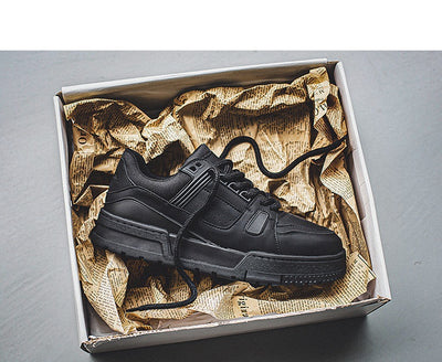Zapatillas Deportivas Retro Plataforma Negras Estilo Americano - Image 13