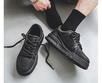 Zapatillas Deportivas Retro Plataforma Negras Estilo Americano - Image 14