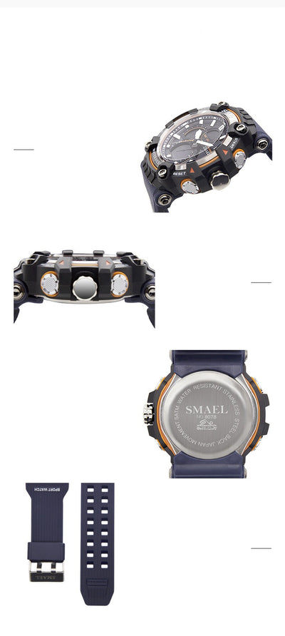 Reloj Digital Deportivo Resistente al Agua con Doble Pantalla Luminosa - Image 11