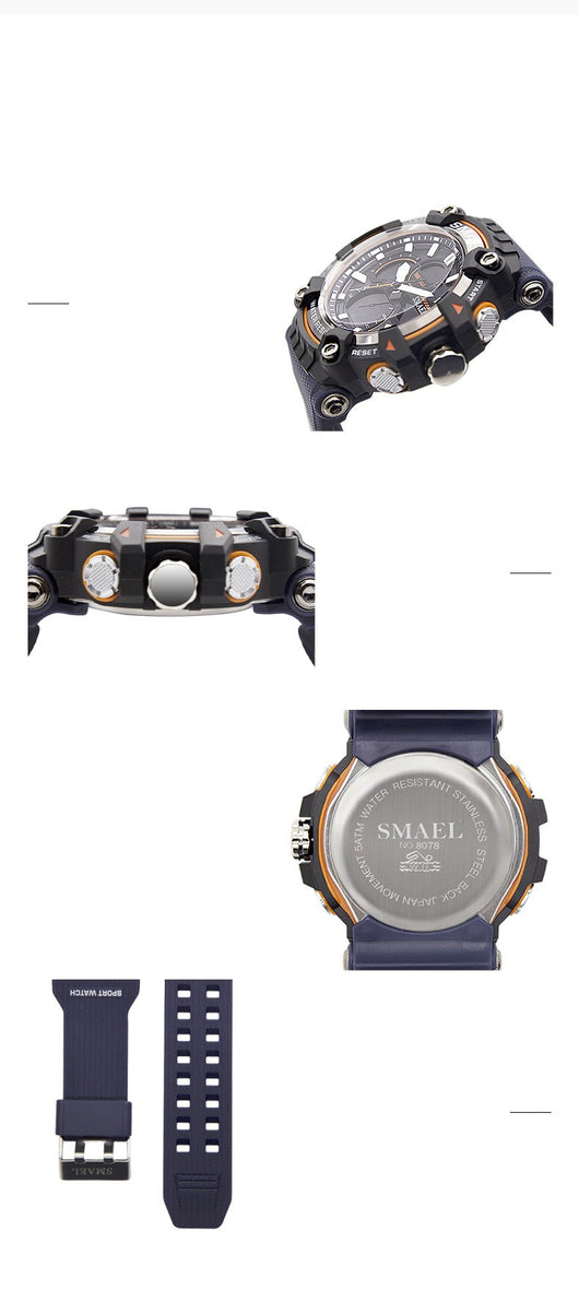 Reloj Digital Deportivo Resistente al Agua con Doble Pantalla Luminosa - Image 11