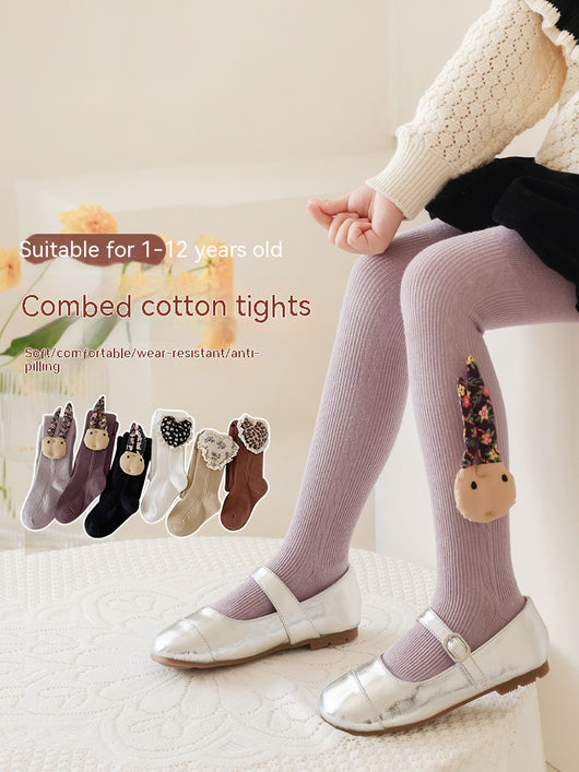 Leggings Infantiles de Cintura Alta Elástica Gruesos - Image 30
