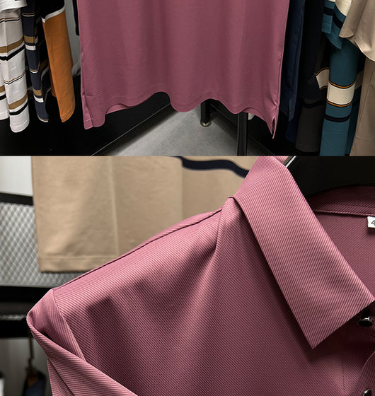 Polo Ejecutivo Seamless Ice Silk Cuello Solapa Manga Corta - Image 10
