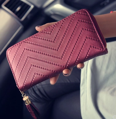 Billetera Larga Coreana con Borlas - Cartera Multifuncional de Moda - Image 5