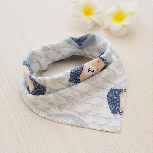 Baberos Impermeables de Algodón con Diseños Infantiles