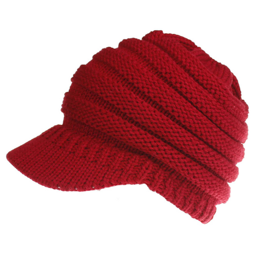 Gorro Tejido con Agujero para Coleta - Beanie Cálido para Mujer Otoño Invierno - Image 15