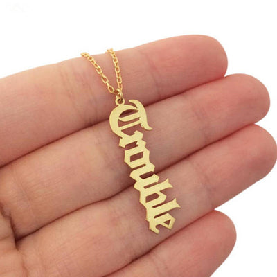 Collar Personalizado Acero Inoxidable Colgante Firma Vertical - Image 8