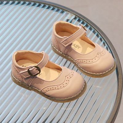 Zapatos de Cuero Casual para Niñas - Diseño Liso y Versátil - Image 10