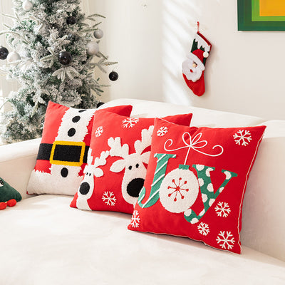 Funda de Almohada Navideña con Bordado - Decoración Festiva para el Hogar - Image 14