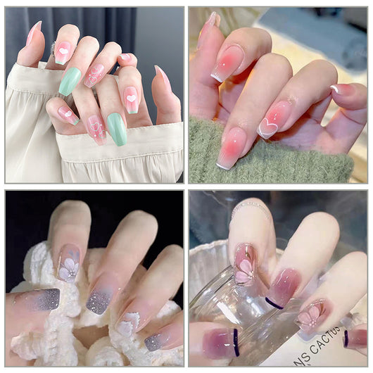 Uñas Postizas Diseño Tulipán Pintadas a Mano - Image 32