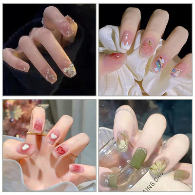 Uñas Postizas Diseño Tulipán Pintadas a Mano - Image 33