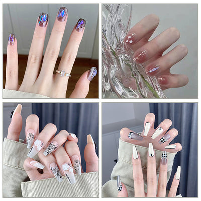 Uñas Postizas Diseño Tulipán Pintadas a Mano - Image 34