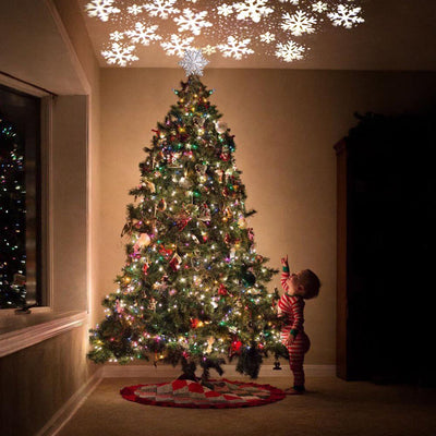 Estrella Luminosa 3D para Árbol de Navidad con Proyector de Copos de Nieve - Image 11