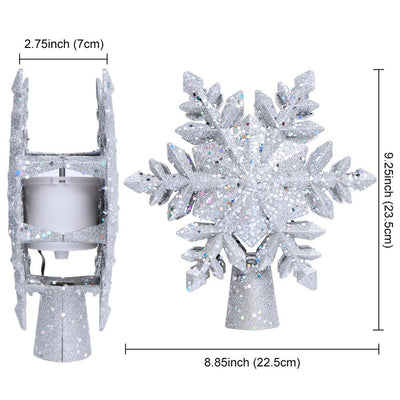 Estrella Luminosa 3D para Árbol de Navidad con Proyector de Copos de Nieve - Image 13