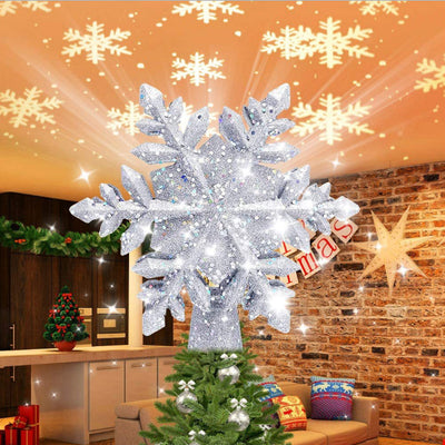 Estrella Luminosa 3D para Árbol de Navidad con Proyector de Copos de Nieve - Image 16