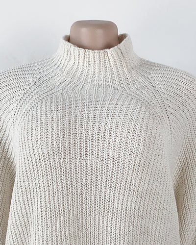 Vestido Suéter Cuello Alto Largo Abrigo Cálido para Mujer Invierno - Image 20