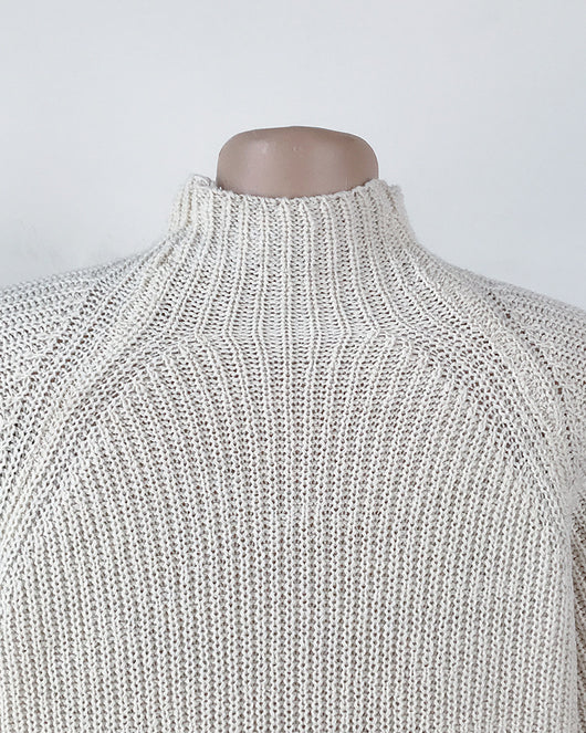 Vestido Suéter Cuello Alto Largo Abrigo Cálido para Mujer Invierno - Image 23