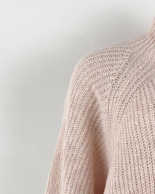 Vestido Suéter Cuello Alto Largo Abrigo Cálido para Mujer Invierno - Image 27