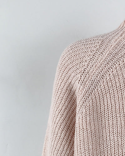 Vestido Suéter Cuello Alto Largo Abrigo Cálido para Mujer Invierno - Image 31
