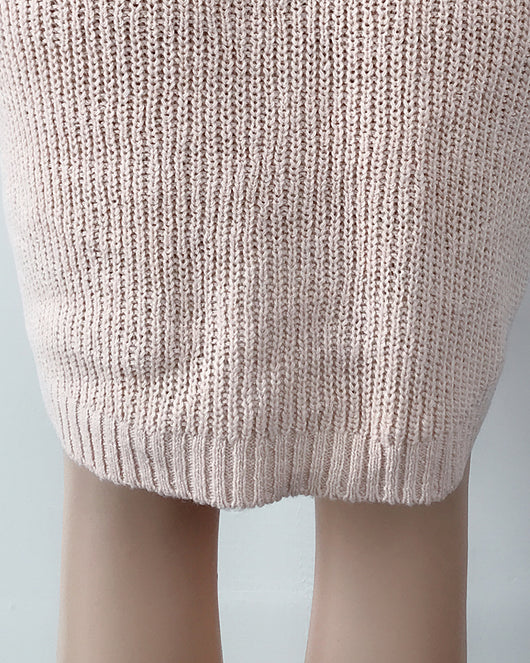Vestido Suéter Cuello Alto Largo Abrigo Cálido para Mujer Invierno - Image 32